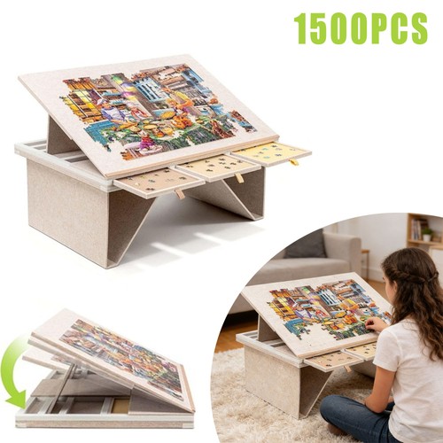 Puzzle table foldable jigsaw - table,
