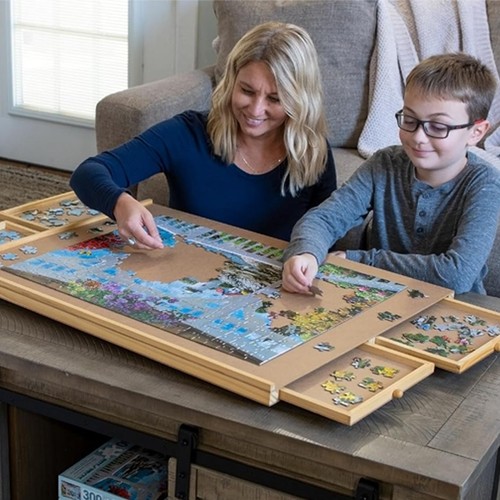 1000pcs puzzle table tilting - puzzle,