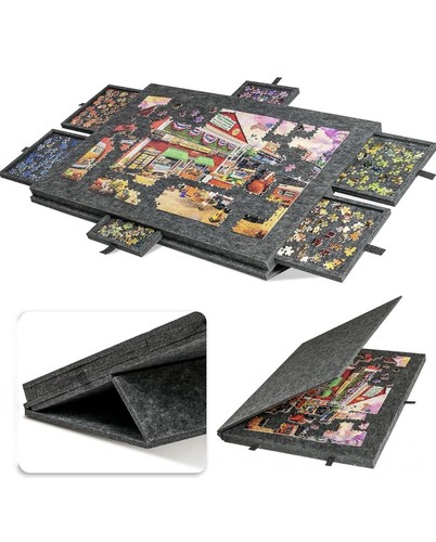 Foldable jigsaw puzzle board - foldable,