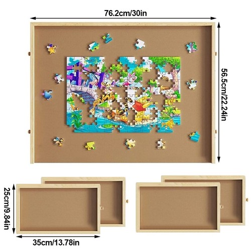 Foldable wooden jigsaw puzzle - foldable,