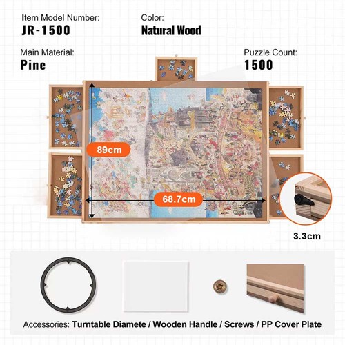Wooden rotating jigsaw - wooden,