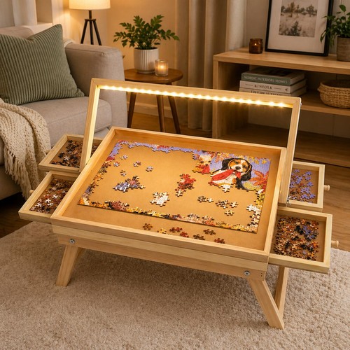 Led puzzle table 1000pc jigsaw - puzzle,