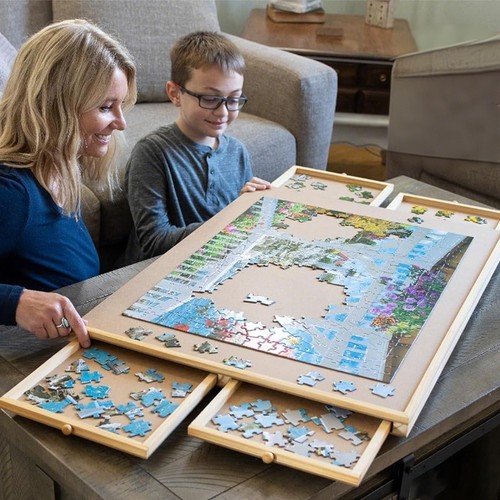 Foldable wooden jigsaw puzzle - foldable,