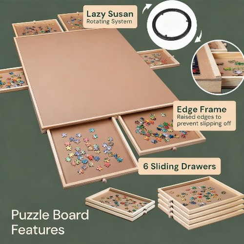 Wooden jigsaw puzzle board - wooden,