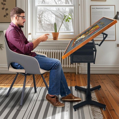 Wooden jigsaw puzzle table - wooden,