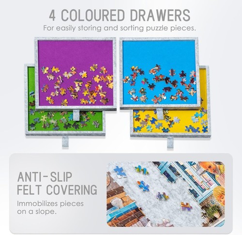 Felt jigsaw puzzle table with - puzzle,